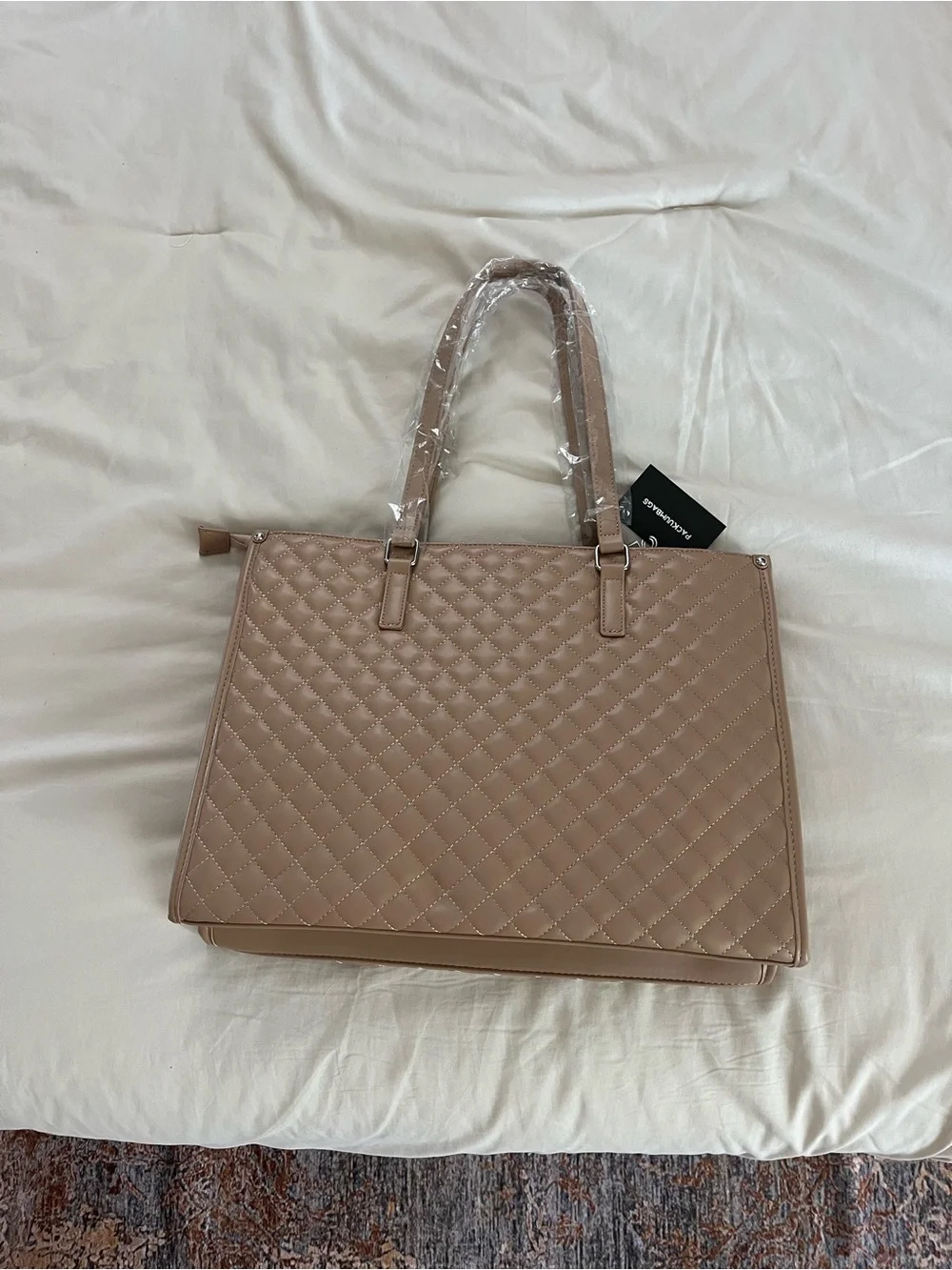 3-in-1 Tote Bag in Beige - Packuum Bags